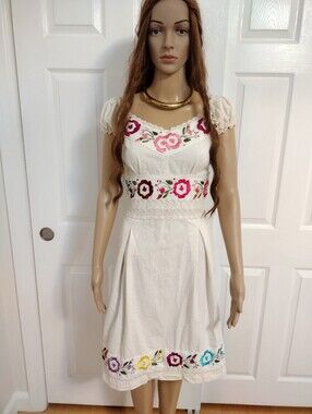 Embroidered Dress, XS